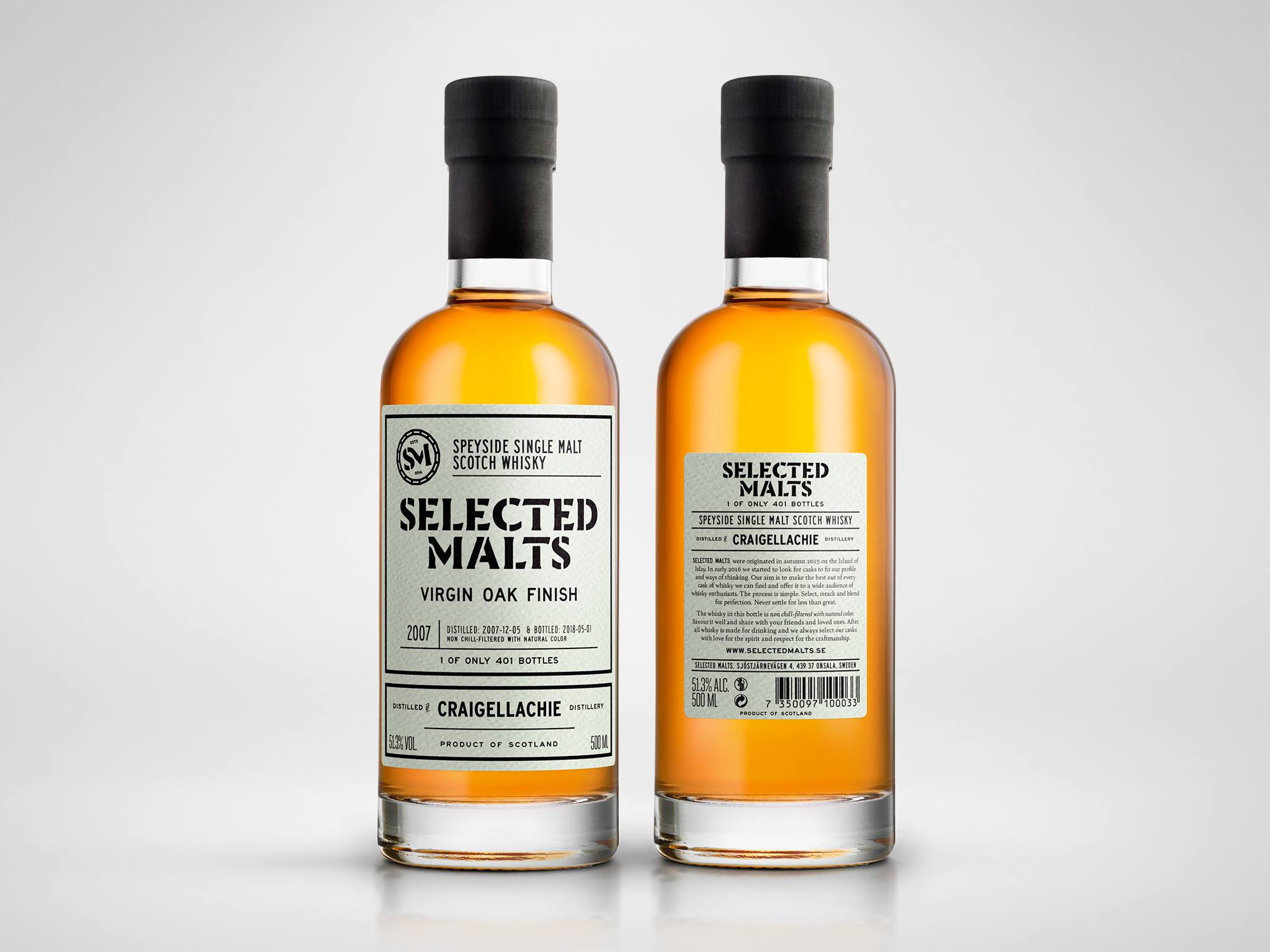 Två whiskies från Selected Malts